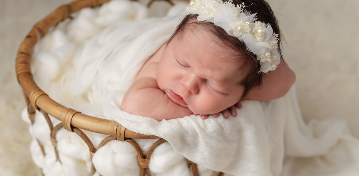 newborn baby girl photo session